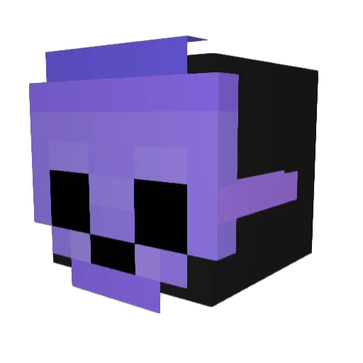 Rasbardo Minecraft avatar head, 3D render