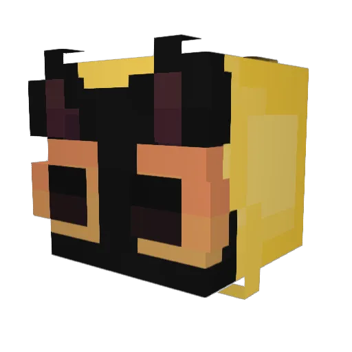 Rasbi Minecraft avatar head, 3D render