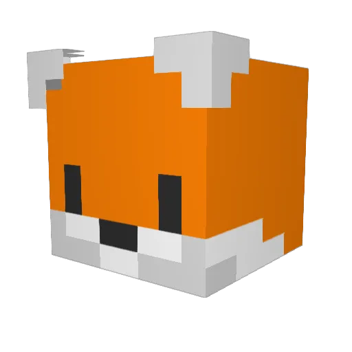 RascalP765 Minecraft avatar head, 3D render