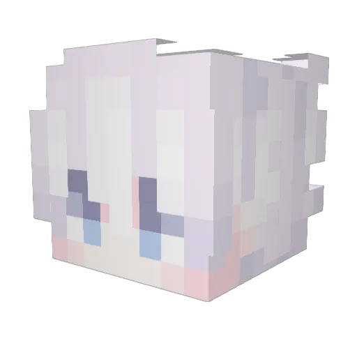 Rascruce Minecraft avatar head, 3D render