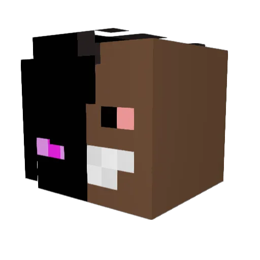 RasenTobi Minecraft avatar head, 3D render