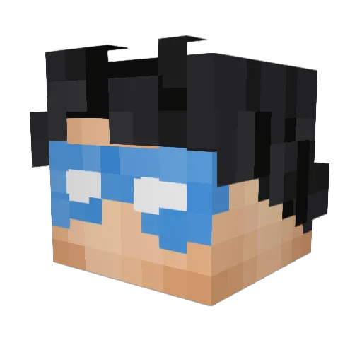 Rasenritter Minecraft avatar head, 3D render