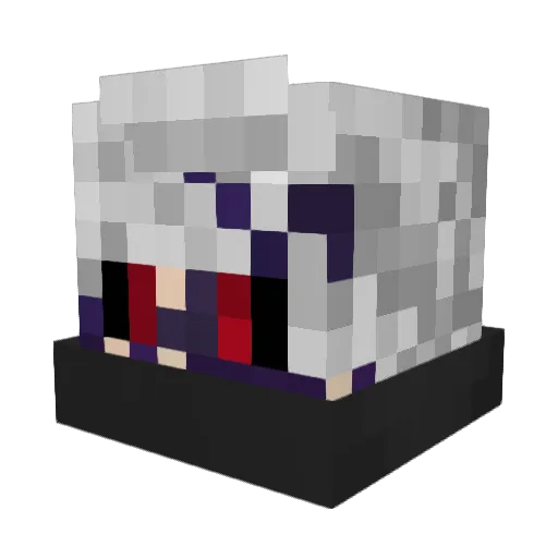 Rashin_ Minecraft avatar head, 3D render