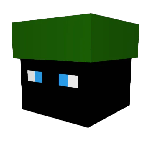 Rashing_pro Minecraft avatar head, 3D render