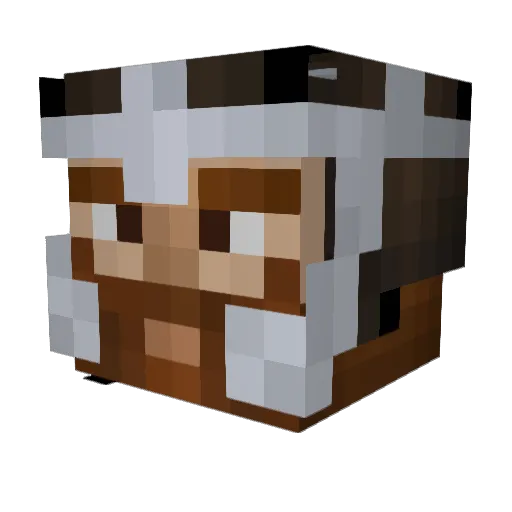 Rashkovksy Minecraft avatar head, 3D render