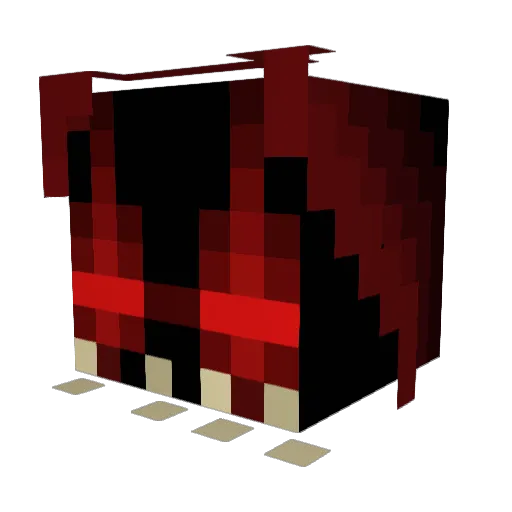 Rashkul Minecraft avatar head, 3D render