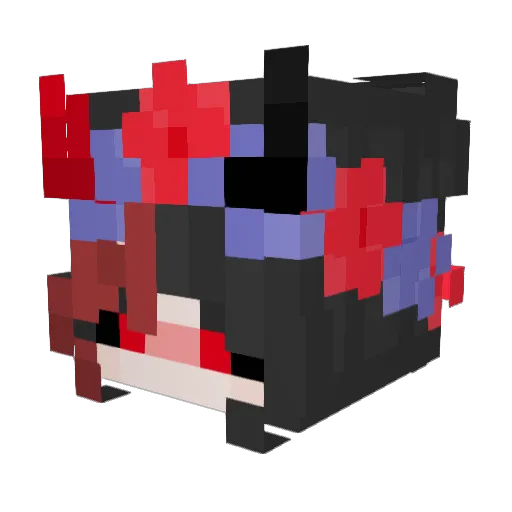 Rashles Minecraft avatar head, 3D render