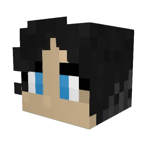 Rasibert Minecraft avatar head, 3D render