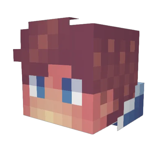 Rasik00 Minecraft avatar head, 3D render