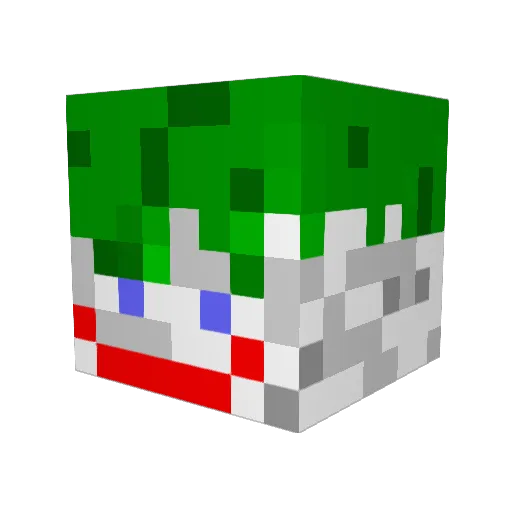 Rasisamouse Minecraft avatar head, 3D render