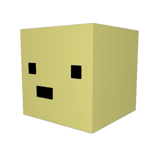 Raskenico Minecraft avatar head, 3D render