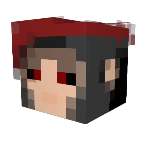 Raskmazen Minecraft avatar head, 3D render