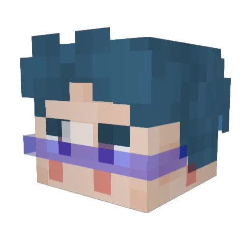 Raskumar322 Minecraft avatar head, 3D render