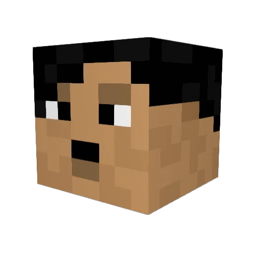 Rasm999k Minecraft avatar head, 3D render