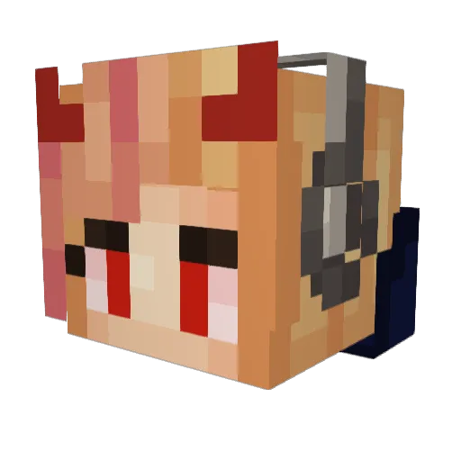 Rasmus1700 Minecraft avatar head, 3D render