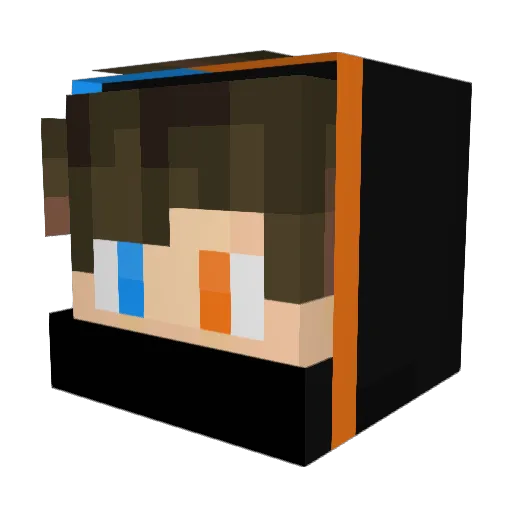 RasmusBjert Minecraft avatar head, 3D render