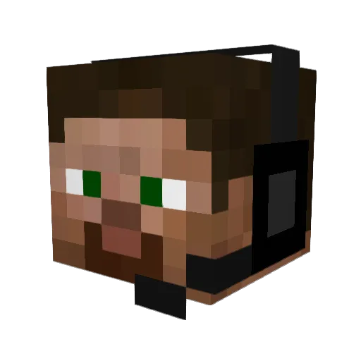 RasmusHansenn Minecraft avatar head, 3D render