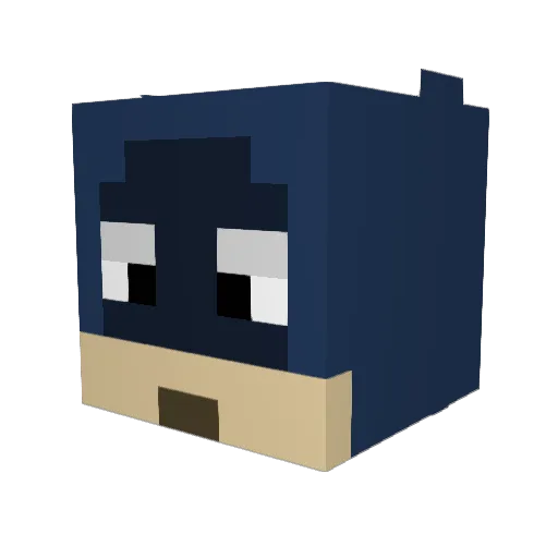 Rasmus_17 Minecraft avatar head, 3D render