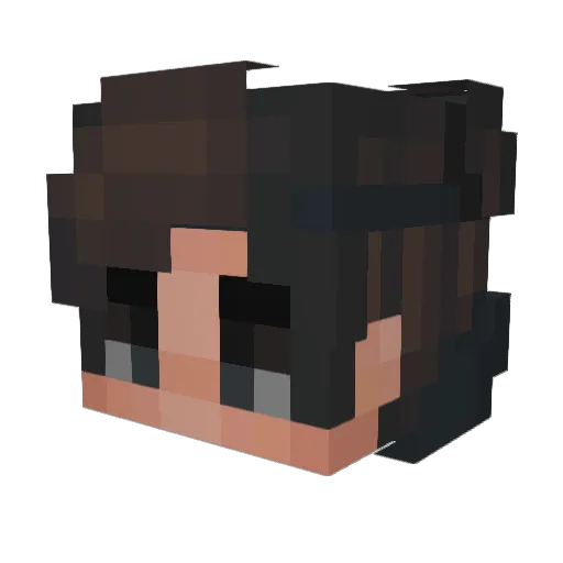 Rasmus_L_E Minecraft avatar head, 3D render