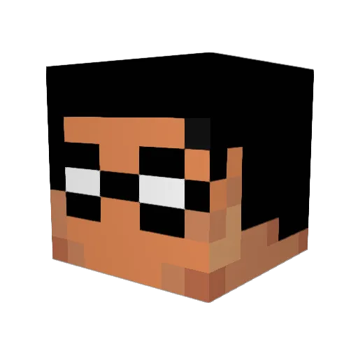 Rasmus_Wiborg Minecraft avatar head, 3D render