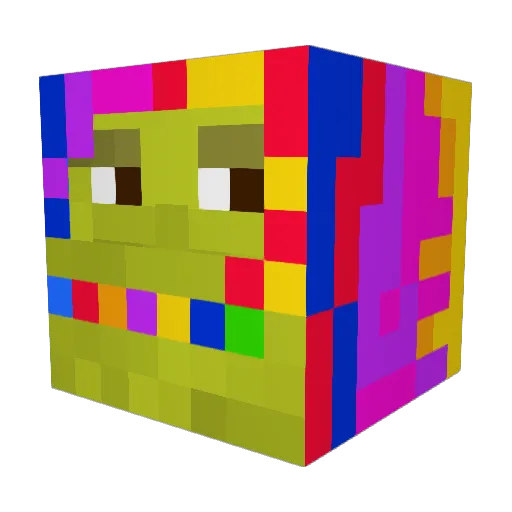 Rasmus_gurding Minecraft avatar head, 3D render