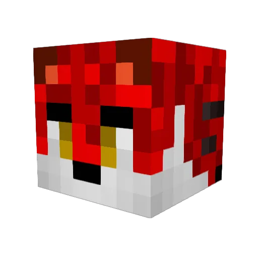 Rasmussencraft Minecraft avatar head, 3D render