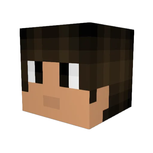 RasorBeta Minecraft avatar head, 3D render