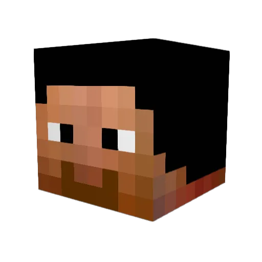 Raspaille Minecraft avatar head, 3D render