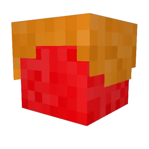 Raspering Minecraft avatar head, 3D render