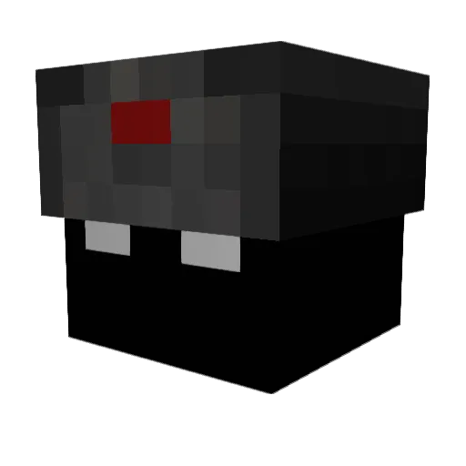 Rasputin0 Minecraft avatar head, 3D render