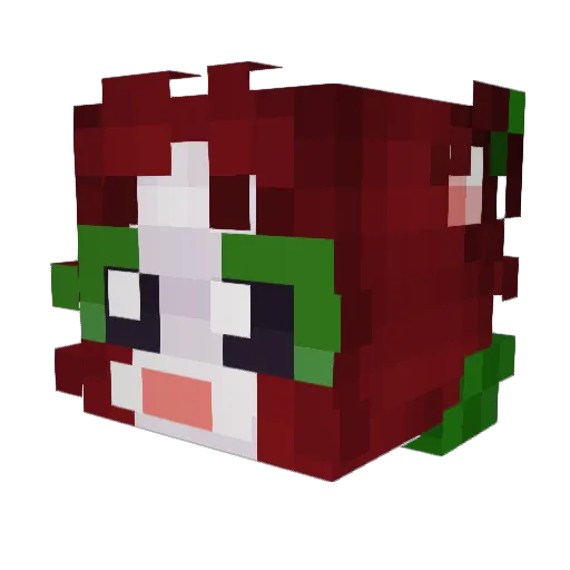Rasputin7 Minecraft avatar head, 3D render