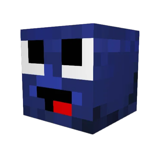 RassiQ Minecraft avatar head, 3D render