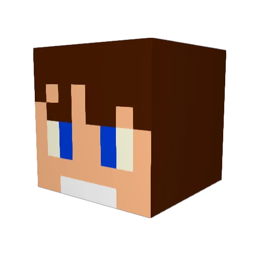 RastaRaphi Minecraft avatar head, 3D render