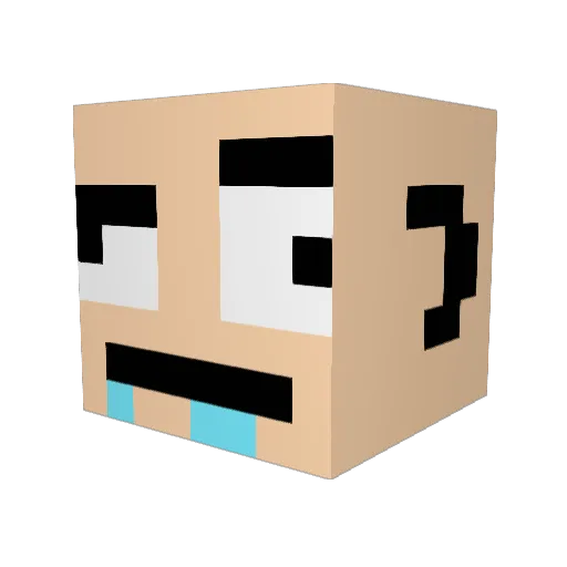 Rasta_Mann Minecraft avatar head, 3D render