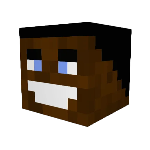 Rasta_Nigga Minecraft avatar head, 3D render