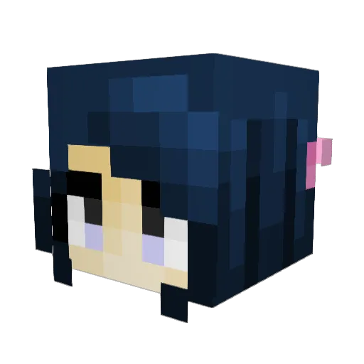 Rastley6 Minecraft avatar head, 3D render