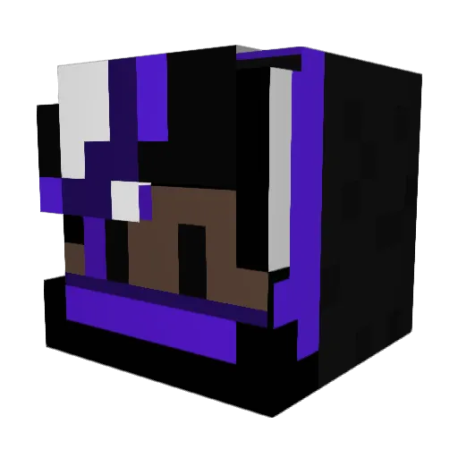RasutoK Minecraft avatar head, 3D render