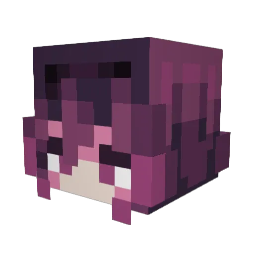 Rasyaaaaaa Minecraft avatar head, 3D render