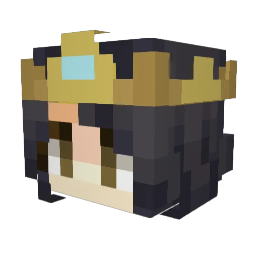 RatBabie Minecraft avatar head, 3D render