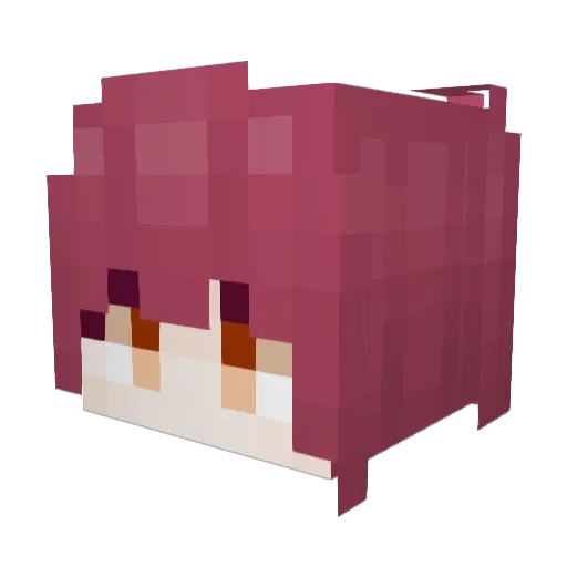 RatBladder69 Minecraft avatar head, 3D render