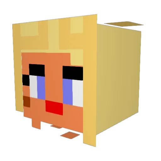 RatDyke Minecraft avatar head, 3D render