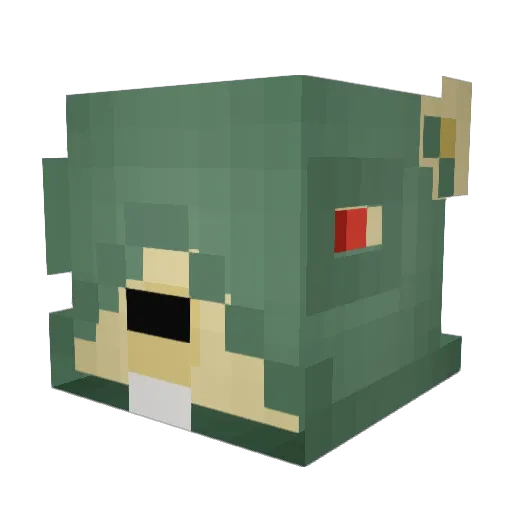 RatInTheHatt Minecraft avatar head, 3D render