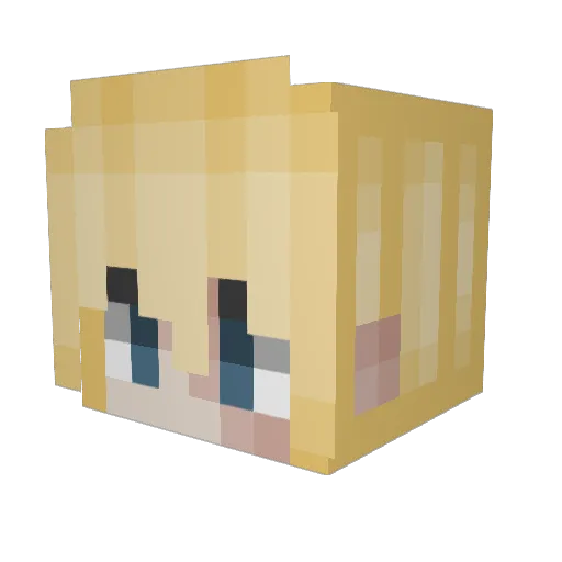 RatJester Minecraft avatar head, 3D render