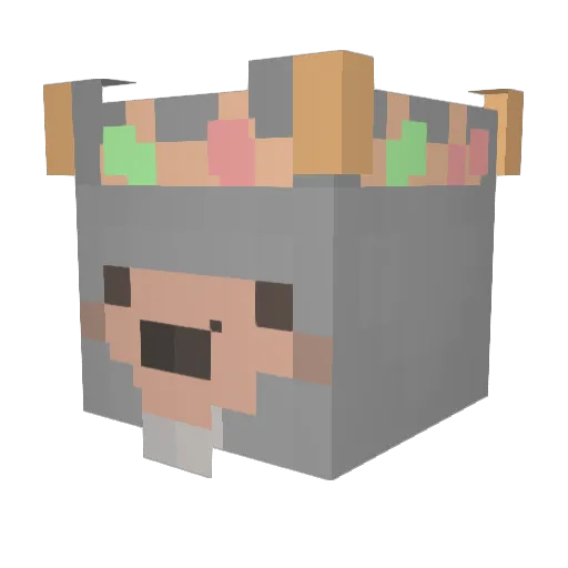 RatKingThe2nd Minecraft avatar head, 3D render
