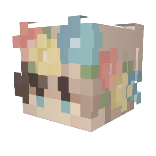 RatKingo Minecraft avatar head, 3D render