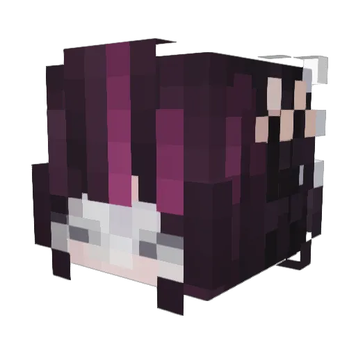 RatMuffinE Minecraft avatar head, 3D render