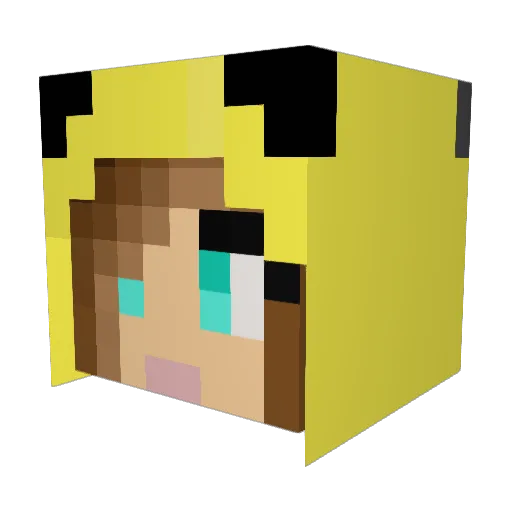 RatMyster Minecraft avatar head, 3D render