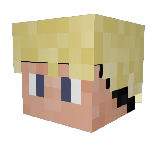 RatPopsicles24 Minecraft avatar head, 3D render
