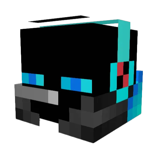 RatTatPaco Minecraft avatar head, 3D render