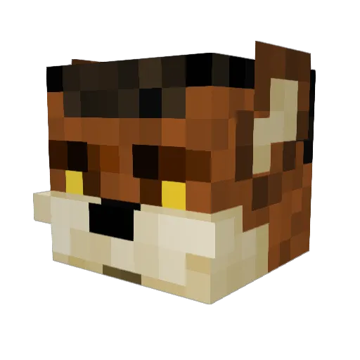 RatTh1ng Minecraft avatar head, 3D render